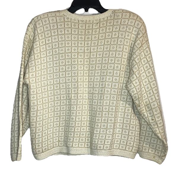 Signature Northern Isles Petites Cardigan Women Petite Large Embroidered Cream - Picture 2 of 9